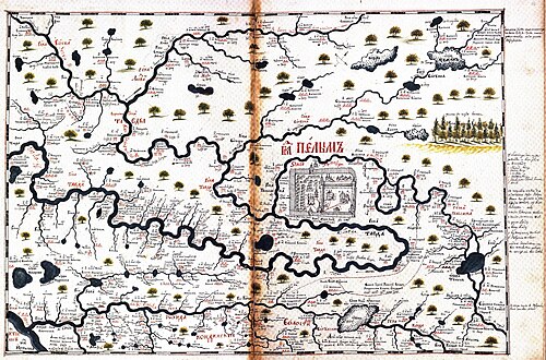 Карта Сибири, 1701