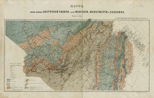 Карта Сибири, 1875
